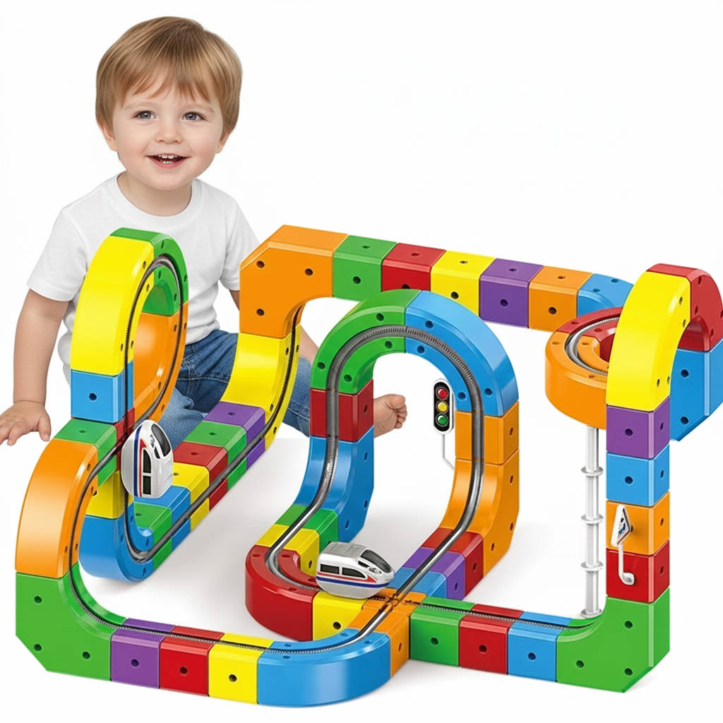 Supéria Magnetic Train Track Toy