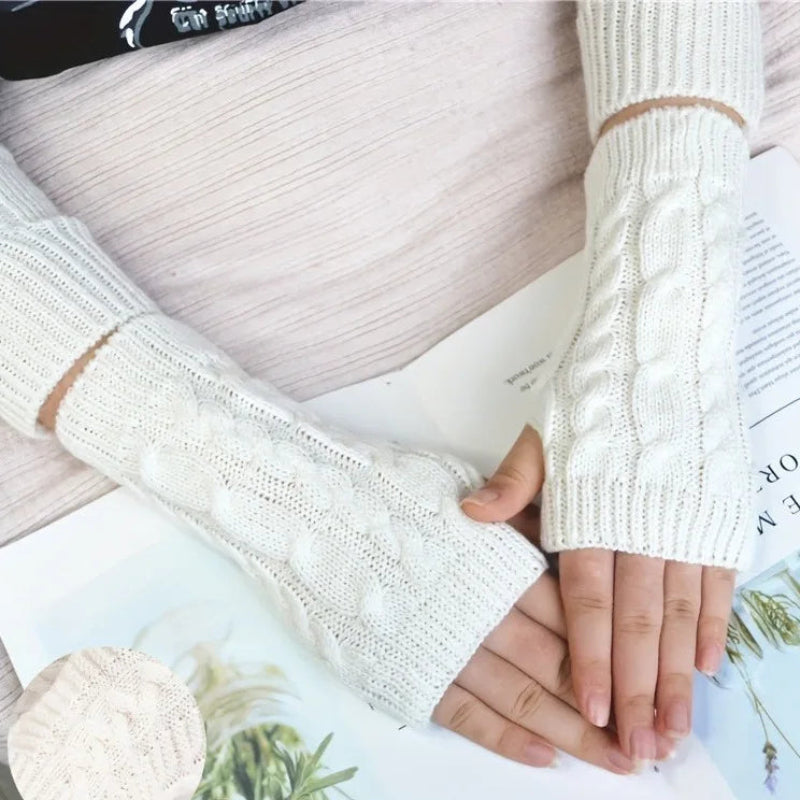 Supéria Women's Knit Winter Fingerless Gloves