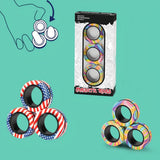 Supéria Magnetic Fidget Ring Spinner Set