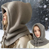 Supéria Knitted Hooded Balaclava Neck Warmer