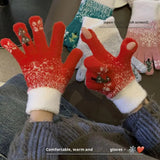 Supéria Festive Fleece Fingerless Gloves