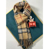 Supéria Plaid Cashmere-Feel Winter Scarf