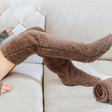 Supéria Fuzzy Thigh High Warm Socks