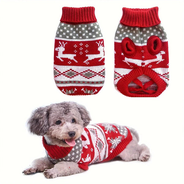 Supéria Knitted Dog Christmas Sweater