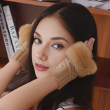 Supéria Faux Fur Fingerless Winter Gloves