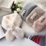 Supéria Faux Fur Pearl Winter Scarf