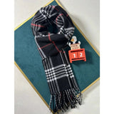 Supéria Plaid Cashmere-Feel Winter Scarf
