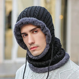Supéria Knit Balaclava Hat with Scarf