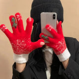 Supéria Festive Fleece Fingerless Gloves