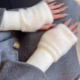 Supéria Plush Cozy Fingerless Gloves for Women