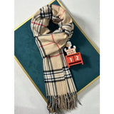 Supéria Plaid Cashmere-Feel Winter Scarf