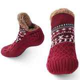 Supéria Knitted Fleece-Lined Slipper Socks