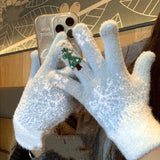 Supéria Festive Fleece Fingerless Gloves