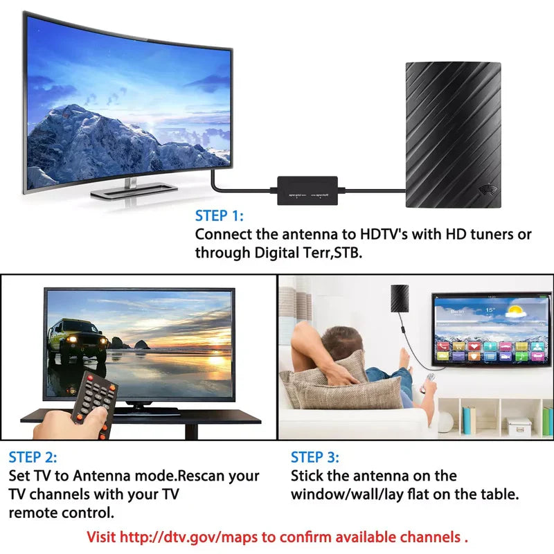 Supéria 4K Indoor HDTV Antenna