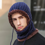 Supéria Knit Balaclava Hat with Scarf
