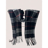 Supéria Plaid Cashmere-Feel Winter Scarf