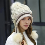 Supéria Fleece-Lined Pom Pom Winter Hat
