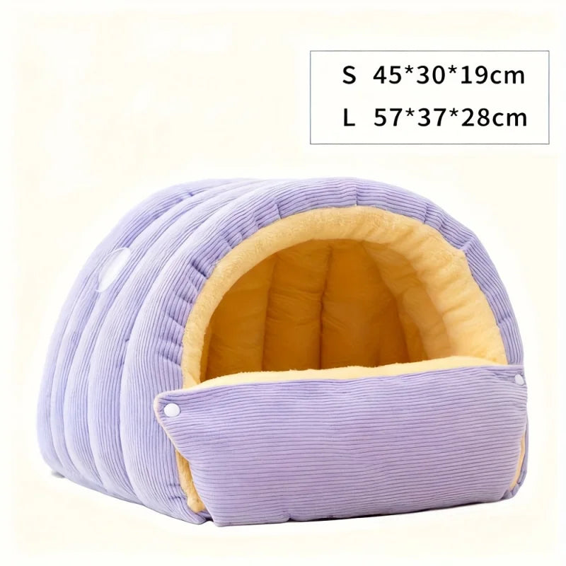 Supéria Arctic Fleece Enclosed Cat Cave Bed