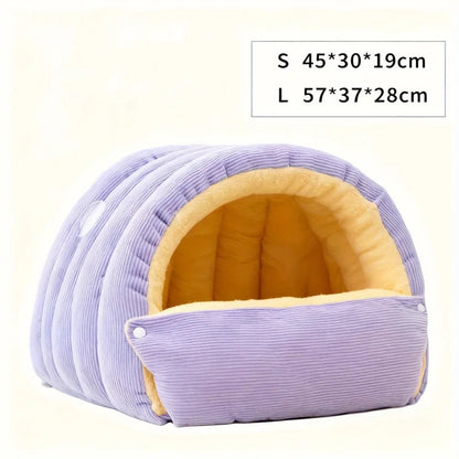 Supéria Arctic Fleece Enclosed Cat Cave Bed