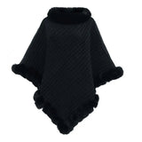 Supéria Faux Fur Shawl Cloak for Women
