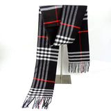 Supéria Plaid Cashmere-Feel Winter Scarf