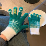 Supéria Festive Fleece Fingerless Gloves