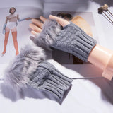 Supéria Faux Fur Fingerless Winter Gloves