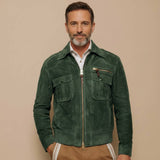 Supéria Men's Retro Suede Zipper Jacket