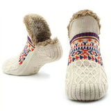 Supéria Knitted Fleece-Lined Slipper Socks