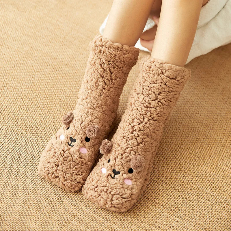Supéria Kawaii Bear Fleece Warm Socks