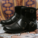 Supéria Men's Vintage Buckled Ankle Boots