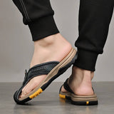 Supéria Men's Water-Resistant Toe Flip Flops