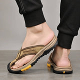 Supéria Men's Water-Resistant Toe Flip Flops