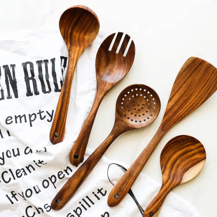 Supéria 6-Piece Wooden Utensils Set