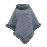 Supéria Faux Fur Shawl Cloak for Women