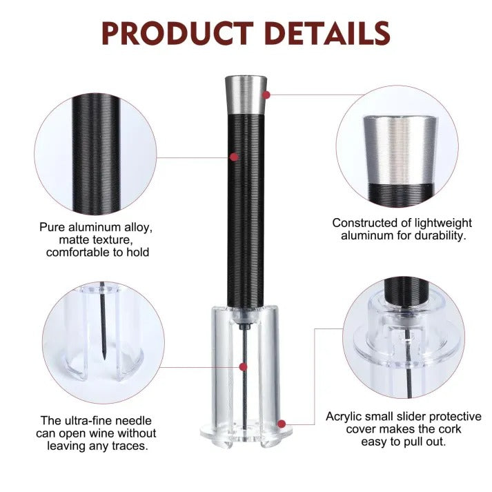 Supéria Air-Assist Wine Bottle Opener Set