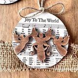 Supéria Nativity Music Sheet Ornament Set