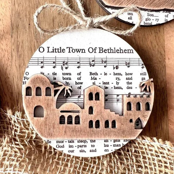 Supéria Nativity Music Sheet Ornament Set