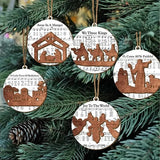 Supéria Nativity Music Sheet Ornament Set