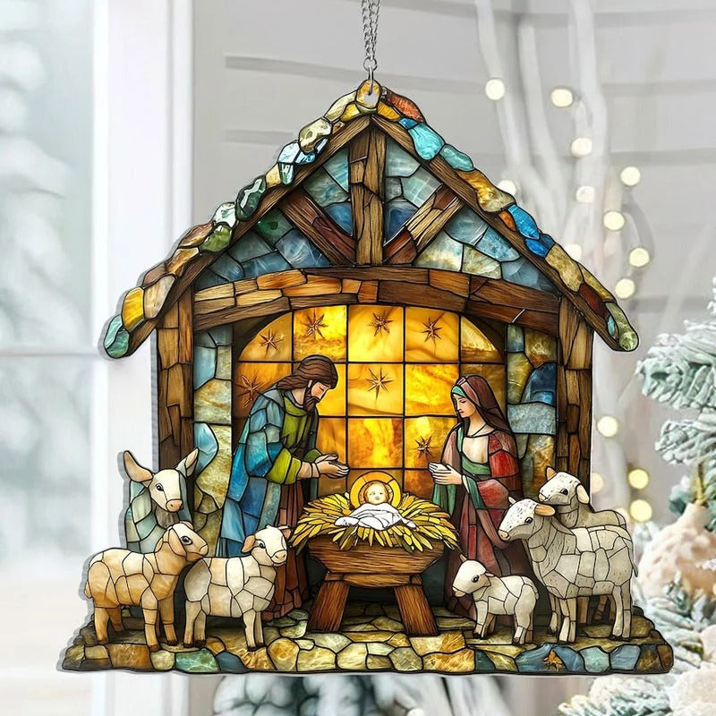 Supéria Nativity Scene Suncatcher
