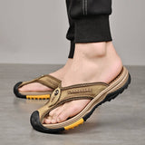 Supéria Men's Water-Resistant Toe Flip Flops