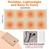 Supéria Portable Heated Shawl Blanket