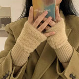 Supéria Plush Cozy Fingerless Gloves for Women
