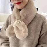 Supéria Faux Fur Pearl Winter Scarf