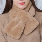Supéria Faux Fur Cross Collar Winter Scarf
