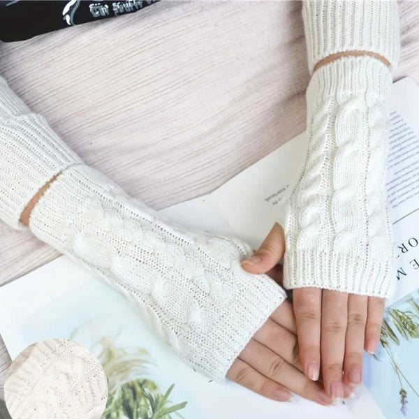 Supéria Women's Knit Winter Fingerless Gloves