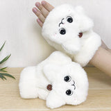Supéria Plush Animal Fingerless Gloves