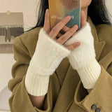 Supéria Plush Cozy Fingerless Gloves for Women